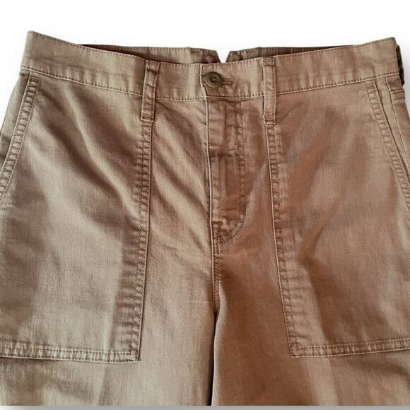 J Crew Womens Garment Dyed Cargo Pant in Chino Twill Sz 29 Tan Utility High Rise - Picture 4 of 7